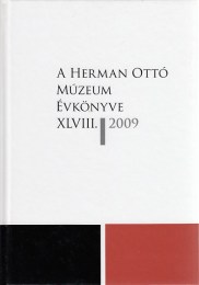 Veres-Viga (szerk.): A Herman Ottó Múzeum évkönyve XLVIII.