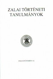 Káli Csaba (szerk.): Zalai történeti tanulmányok - 1997