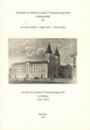 Kiss-Szögi-Ujváry: Az Eötvös Loránd Tudományegyetem Levéltára 1635-1975